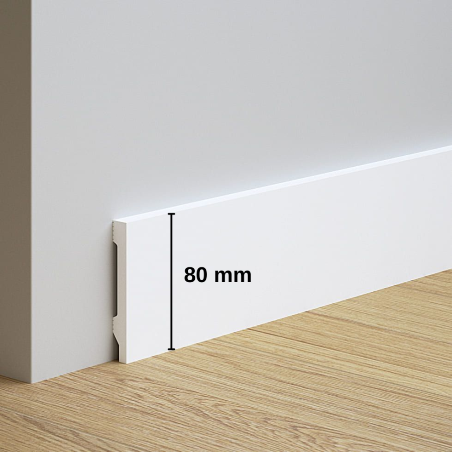 Rodapié blanco ECO 2200x80x12